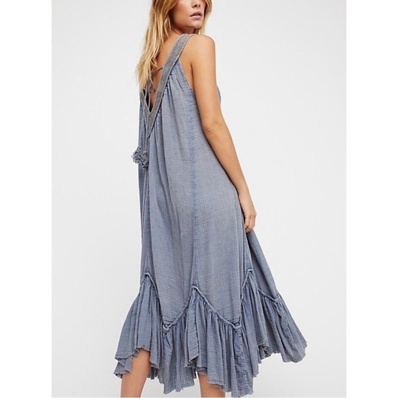 Free People | Dreams Of Bali Gauzy Maxi Dress Peach size Medium - Picture 5 of 16